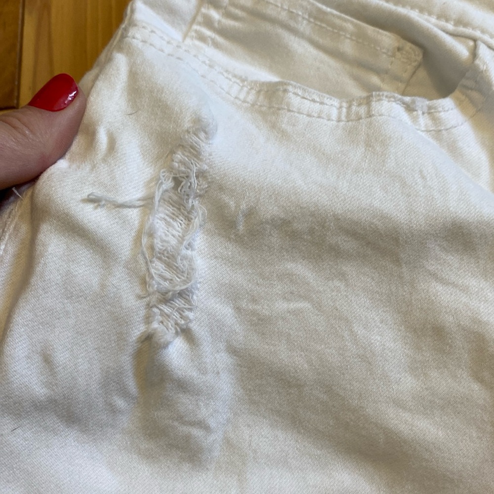 SO Juniors White Denim Shorts size 9 - Picture 3 of 6